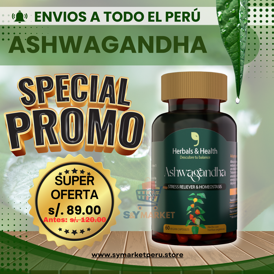 ASHWAGANDHA PURO - ¡La calma natural que tu cuerpo necesita! 🌿